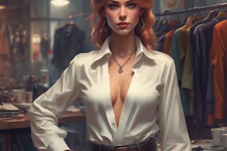 draw a digital fashion illustration, croqui or sketch