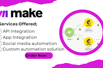 setup make com automation, make com, make automation, made com