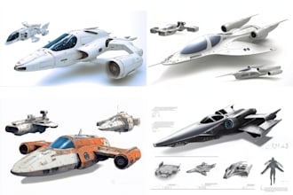 create a spaceship or vehicle design for you