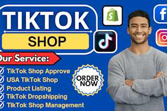 create, setup and manage USA tiktok shop for non USA sellers and boost sales