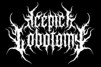 design you a brutal death metal, slamming, deathcore logo