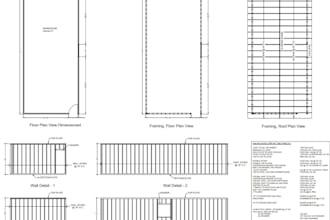 wood steel drawing structural details load calculations concrete pool city stamp