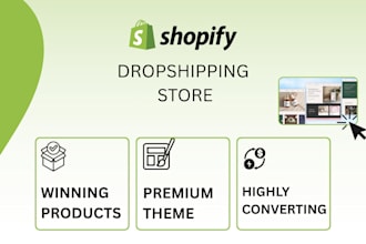 build a profitable shopify dropshipping store or shopify website