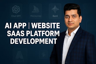 develop chatgpt based ai mobile app, chatbot, websites and saas application