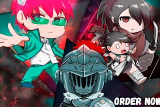 design a cartoon banner and avatar for youtube or twitch