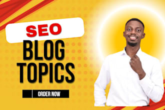 research SEO blog topics for your website