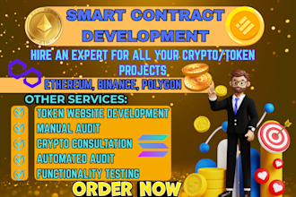 build smart contract create presale dapp website erc20 token nft smart contracts