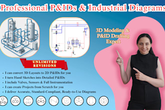 create detailed p and id pid and pfd drawings for engineering projects
