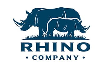design outstanding rhino logo for your company