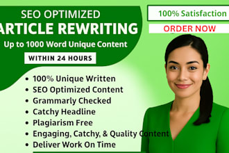 do SEO content writing, article writing, blog writing