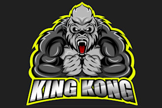 design high quality export king kong logo with my fastest delivery