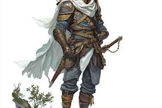 draw your d and d character illustration