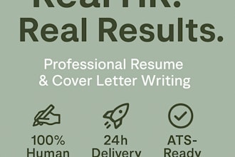 write a professional resume and cover letter