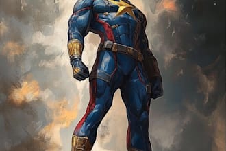 draw you as an amazing superhero
