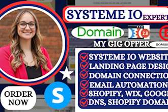 connect systeme io domain, transfer domain godaddy to shopify, wix, google site