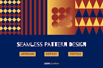 creative seamless pattern design african floral pattern textile wax fabric print