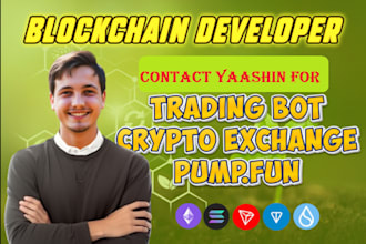 be blockchain developer for uniswap pump fun trading volume bot web3 dapp