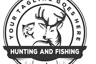 design a professional hunting logo with unlimited revision
