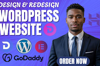 build wordpress website divi wordpress hostinger godaddy learndash ims website