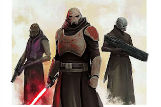 draw your star wars sci fi character art