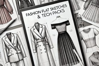 create a fashion tech pack for your clothing line