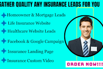 gather health life insurance leads home owner via google ads facebook lead form