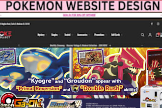 design pokémon shopify store pokémon store pokémon website trading card website