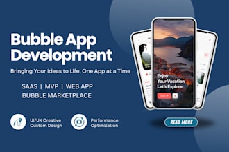 bubble io website app bubble app saas mvp ai web app developer adalo expert