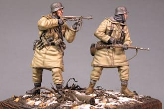 sculpt 28mm military miniature, dnd tabletop minis ttrpg model for 3d printing