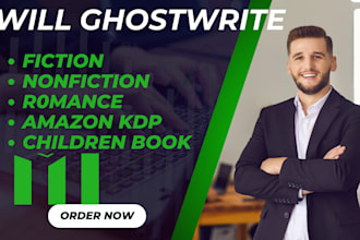 ghostwrite fiction ebooks, nonfiction with unique story with extraordinary plot