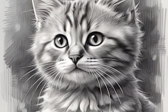 create a pencil sketch of couples