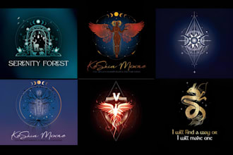 design the sacred geometry logo, spiritual