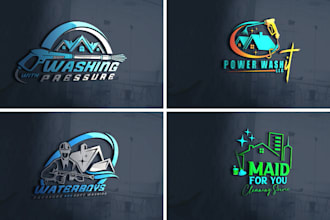 pressure washing , power washing and home cleaning logo