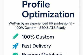 rewrite and optimize your linkedin profile professionally