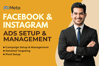 setup facebook marketing ads campaign, meta sales ads fb ig as a meta ads expert