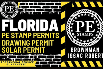 texas, florida, pe stamp architectural stamp, structural calculation city permit
