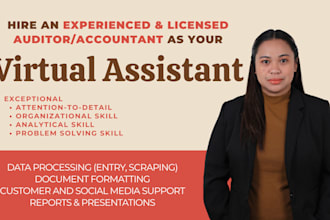 be your all in one virtual assistant, data entry and flexible admin support