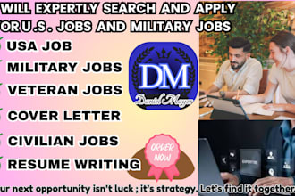 search and apply to USA jobs for veterans and military with ats resume