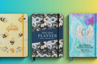 create planners or journal notebook to sell on amazon KDP paperback formatting