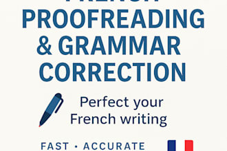 proofread and correct your french writing