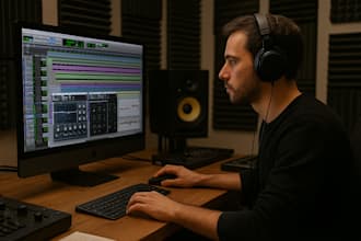 edit, fix, enhance your raw audio recording, any instrument or vocals