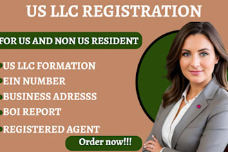 completely handle US llc registration and ein filling in any states