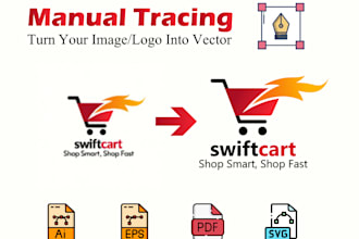 enhance your ai generated logo image and convert into vector