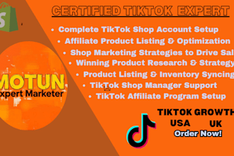 set up tik tok shop, tik tok affiliate, tik tok shop marketing