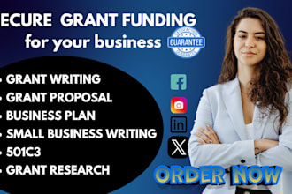 grant proposal writing research application startup small business nonprofit