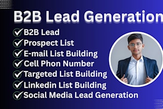 provide data enrichment targeted b2b lead generation prospect list