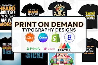design custom kawaii typography dark humor christian design etsy shopify  pod
