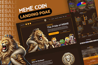 create your meme coin and crypto presale website