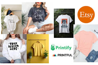 create eye catchy  etsy mockup design etsy logo etsy banner