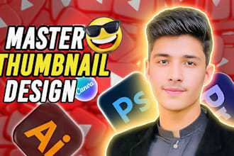 design attractive youtube thumbnail